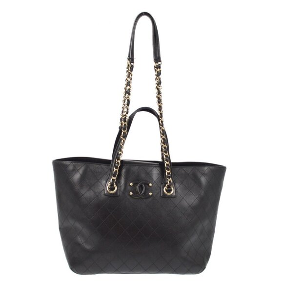 Chanel Black Lambskin Tote Bag - Picture 2 of 11